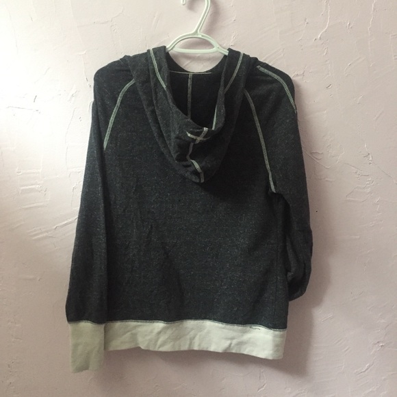 Gothic Big Hood charcoal and white Hoodie - Picture 3 of 6